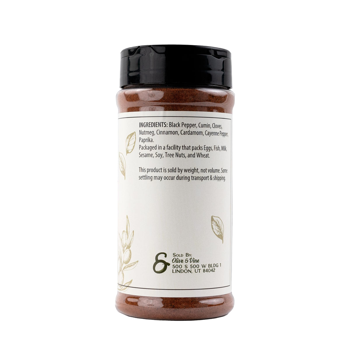 Olive & Vine Baharat Spice, Warm & Aromatic, For Middle Eastern Dishes, Rich Tradition, Authentic Taste, For Global Recipes (8 O