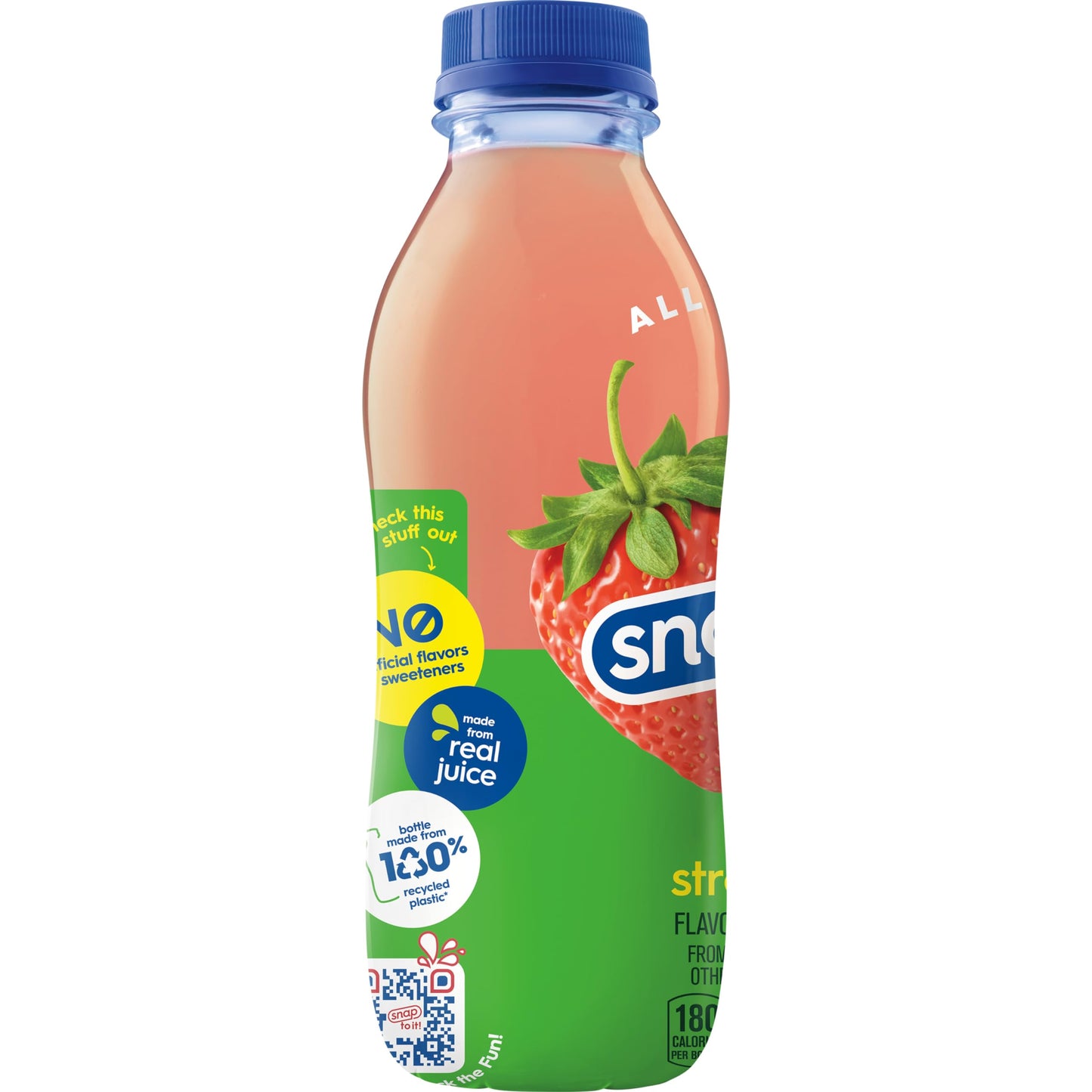 Snapple Kiwi Strawberry Juice Drink, 16 Fl Oz Recycled Plastic Bottle, Pack Of 12, All Natural, No Artificial Flavors Or Sweeten