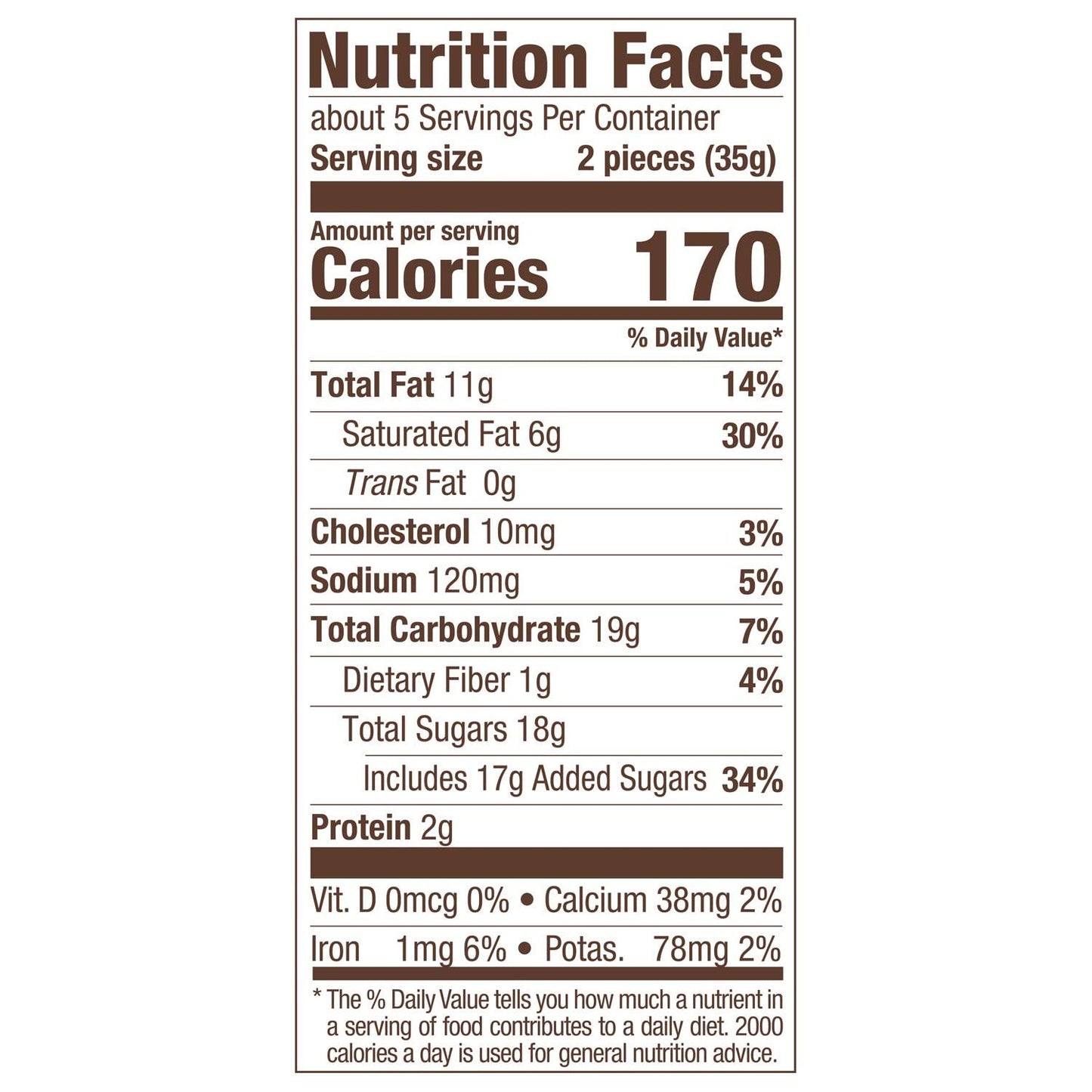 Russell Stover Milk chocolate Toffee Squares Peg Bag