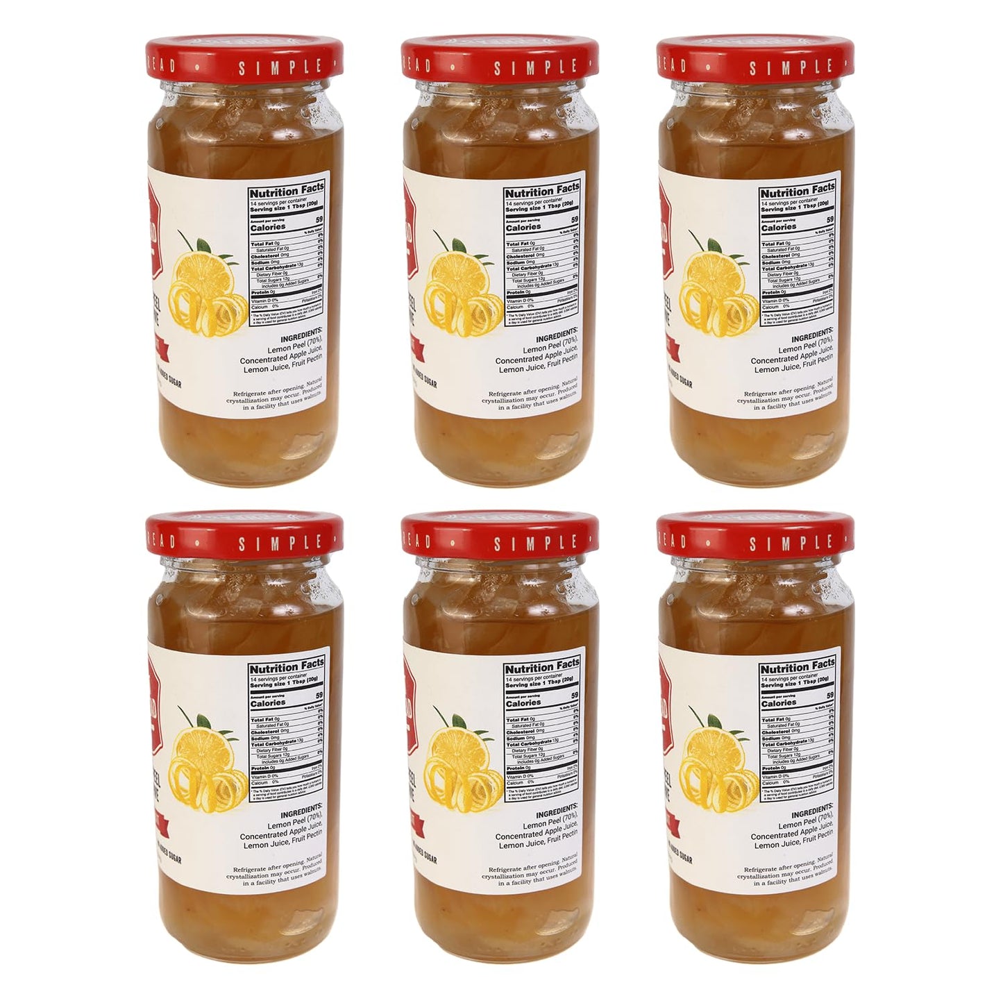 Preserve 100Pct Lmon Peel (Pack Of 6)