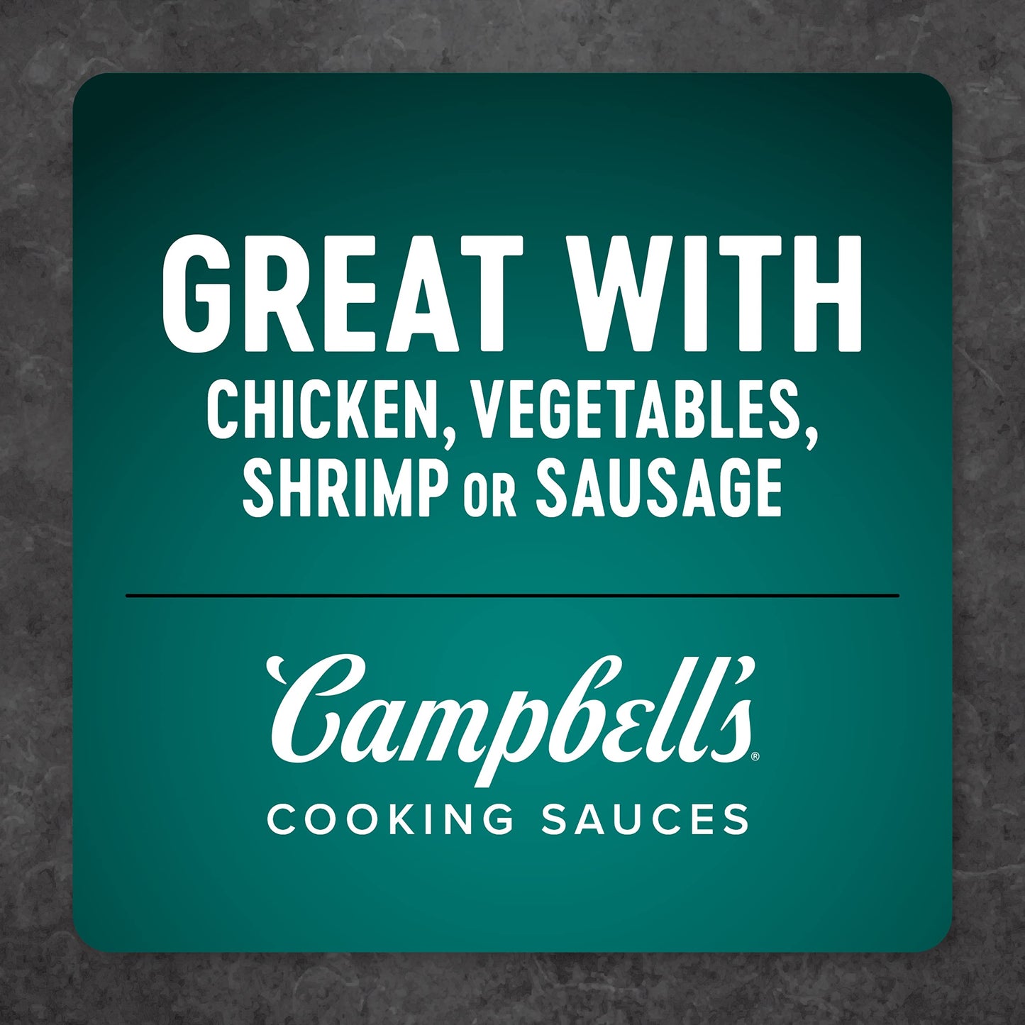 Campbell's Cooking Sauces, Creamy Garlic Butter Sauce, 12 Oz Pouch (Pack of 6)