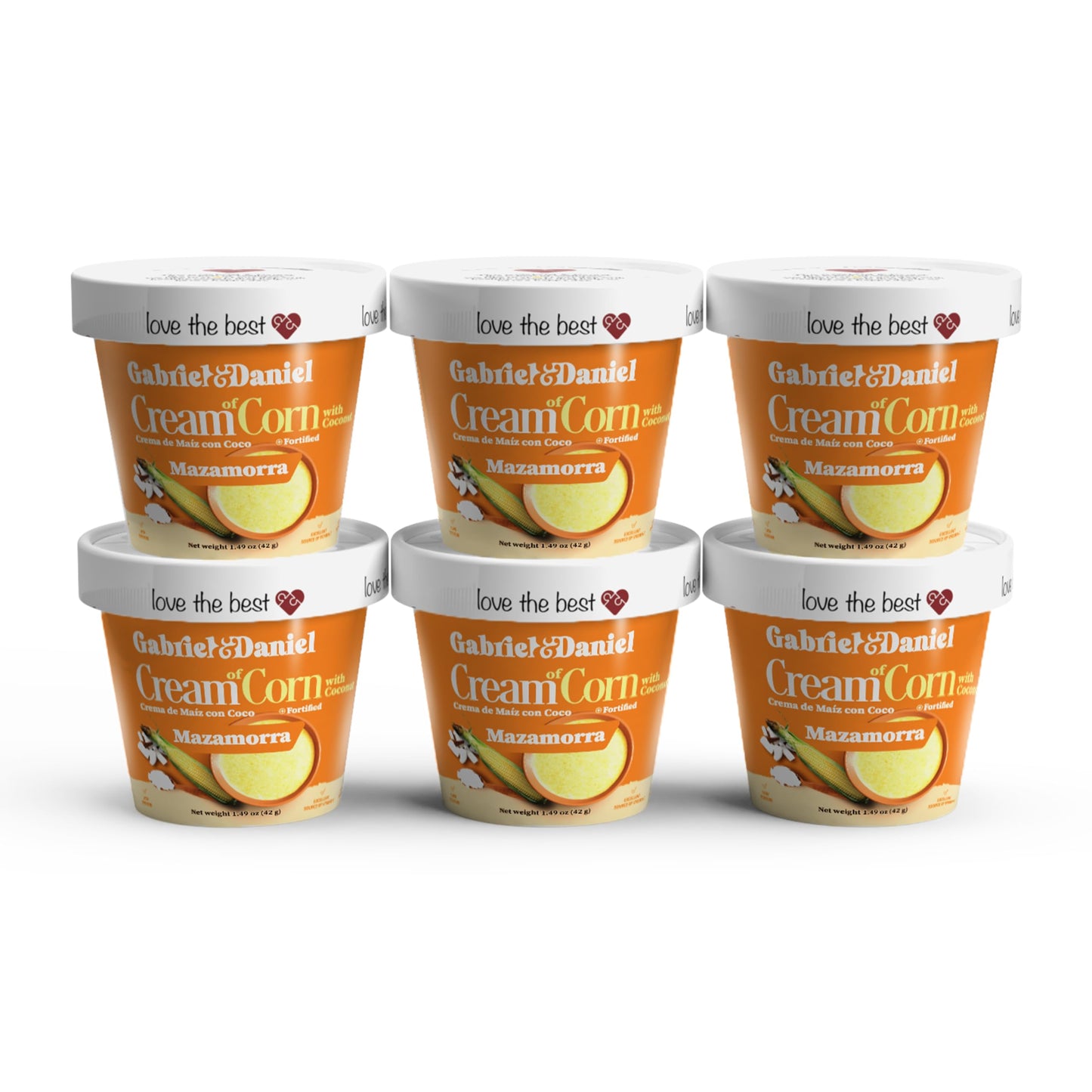 Gabriel & Daniel Gluten Free Instant Cream of Corn Hot Cereal, Non-GMO, Pack of 6