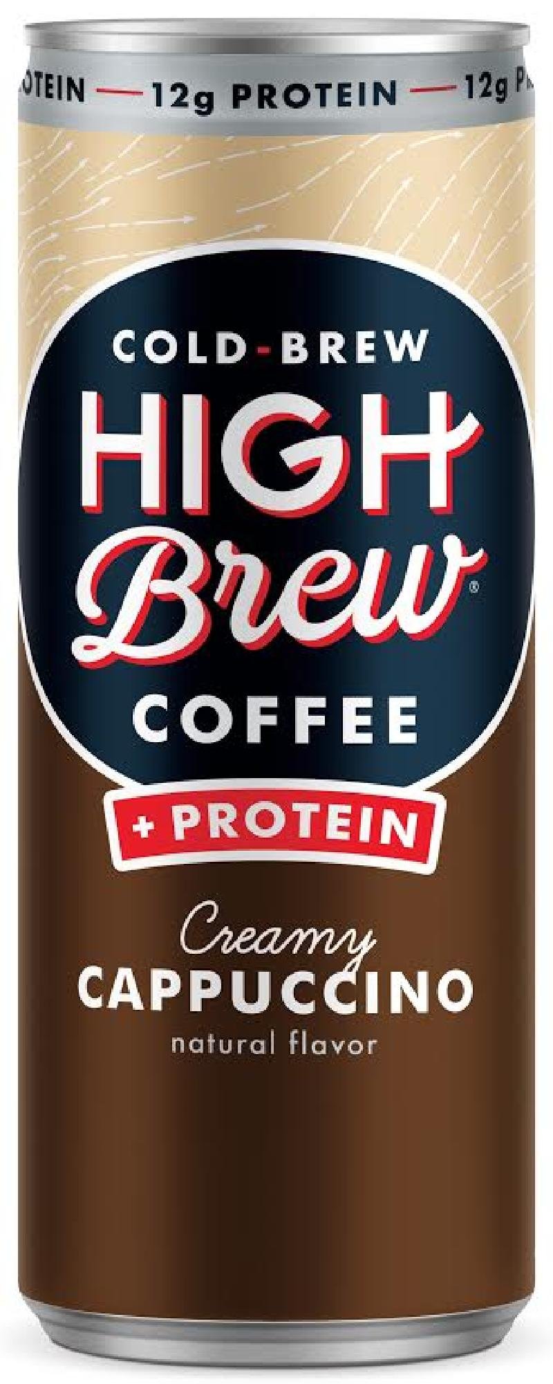 High Brew Coffee Creamy Cappuccino with Protein, 8 fl. oz. (Pack of 30)