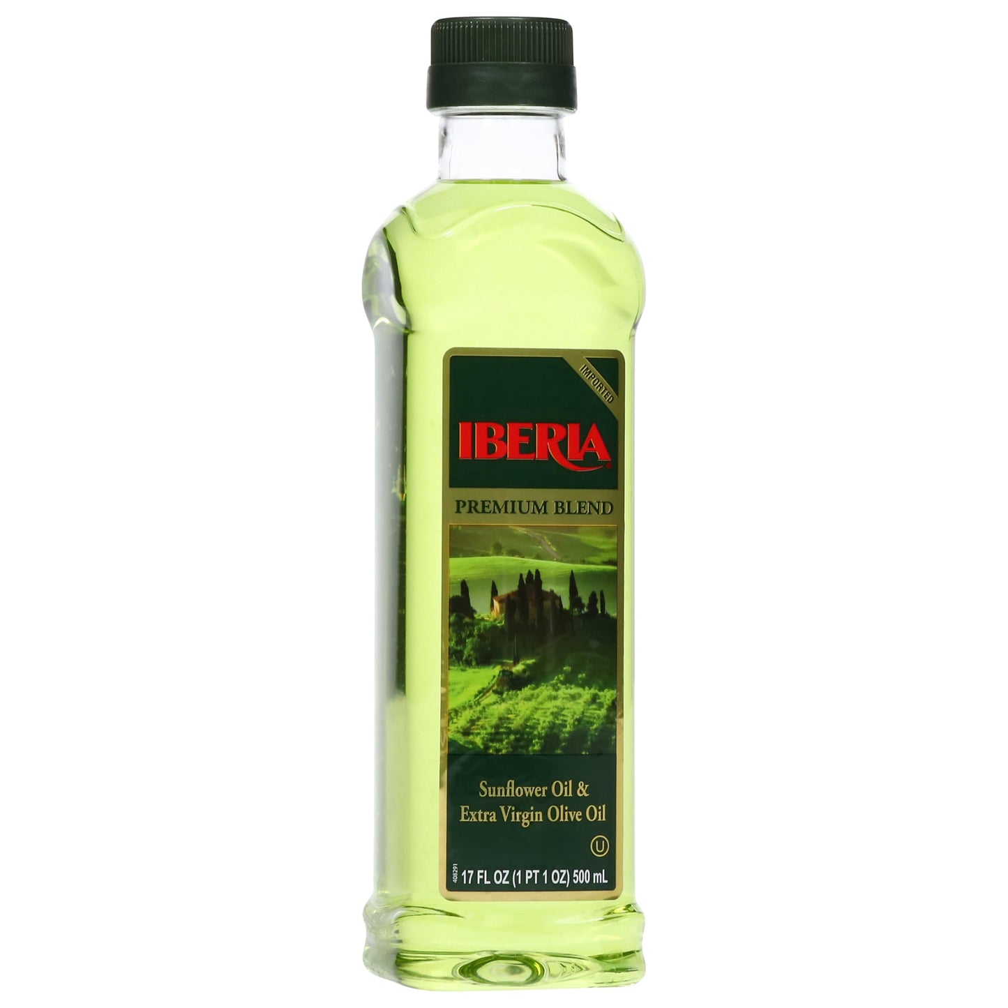 Iberia Extra Virgin Olive Oil & Sunflower Oil, 17 Fl Oz, Olive Color