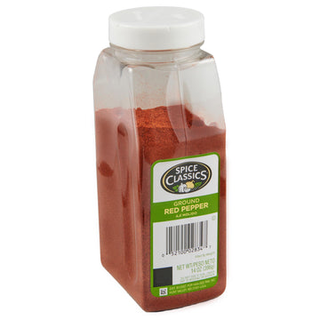 Spice Classics Ground Red Pepper Seasoning, 14 oz Container, Zesty Flavor