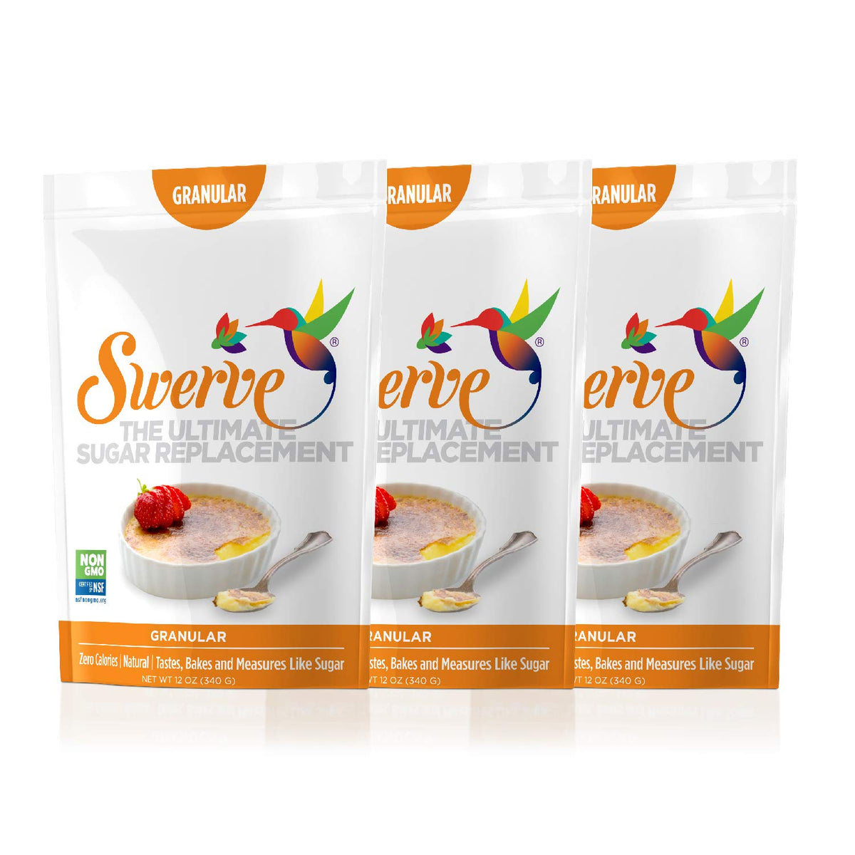 Swerve Sweetener, Granular, 12 Ounce, 3 Pack