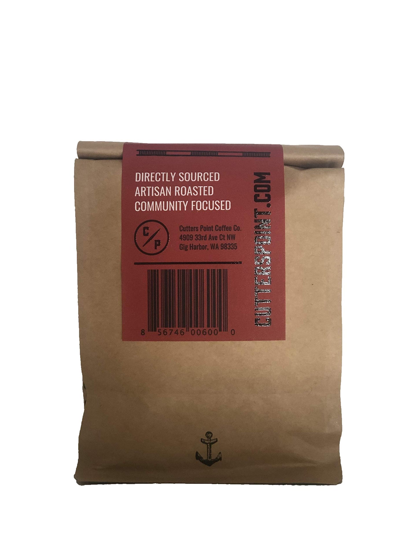 Cutters Point Coffee Original Medium Roast Whole Bean Coffee, 12oz