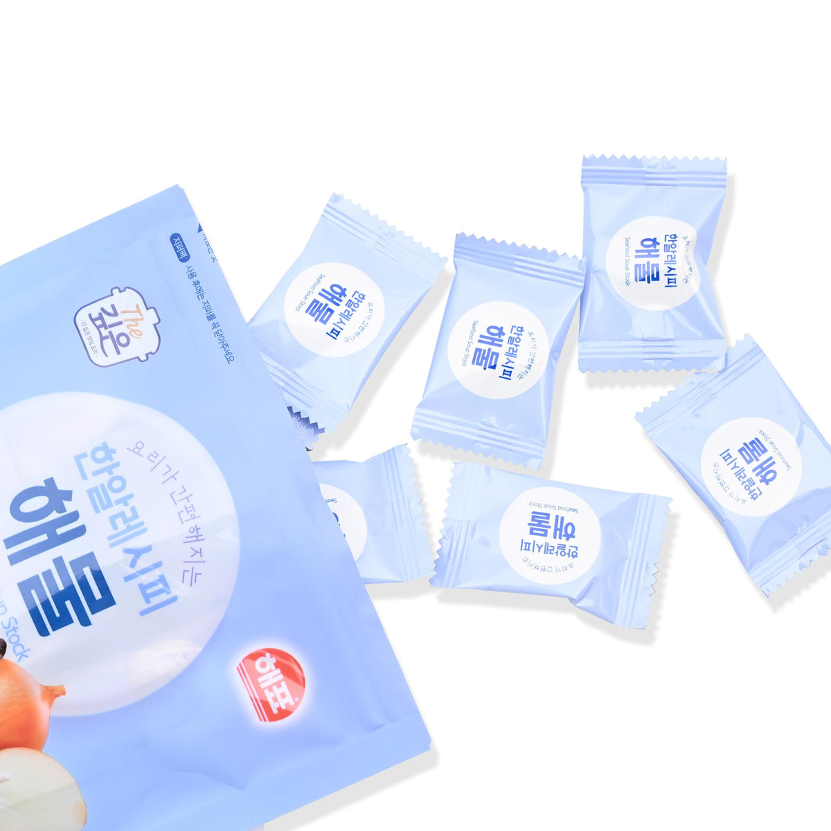 Korean Broth Coin Stock 4G X 35 Compact Pieces - Broth Tablet For Soup Base, Freeze-Dried, No Artificial Flavors, Korean Seafood Stock Coins, Deep Umami Flavor - Easy Pre-Portioned Korean Soup Compact Pieces