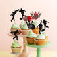 28 Pcs Bowling Cupcake Toppers Glitter Bowling Alley Players Cupcake Picks Bowling Sports Cake Decorations For Indoor Bowling Al