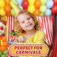 Carnival Lollipops Rainbow Twist, Swirls, And Round Lolly Pops Unicorn Party Favors - Individually Wrapped Rainbow Candy Suckers