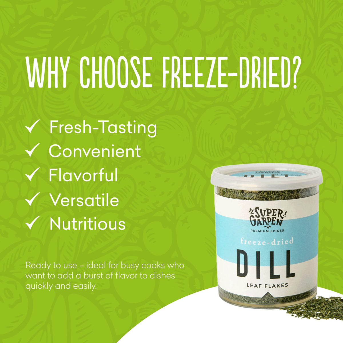 Super Garden Freeze Dried Oregano | 100% Natural Herb | Pure Freeze Dried Spices - No Artificial Additives | Seasoning Perfect F
