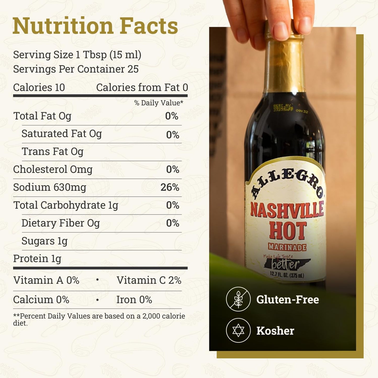 ALLEGRO - The Marinate Everything Marinades - Nashville Hot 12.7 oz, Pack of 1