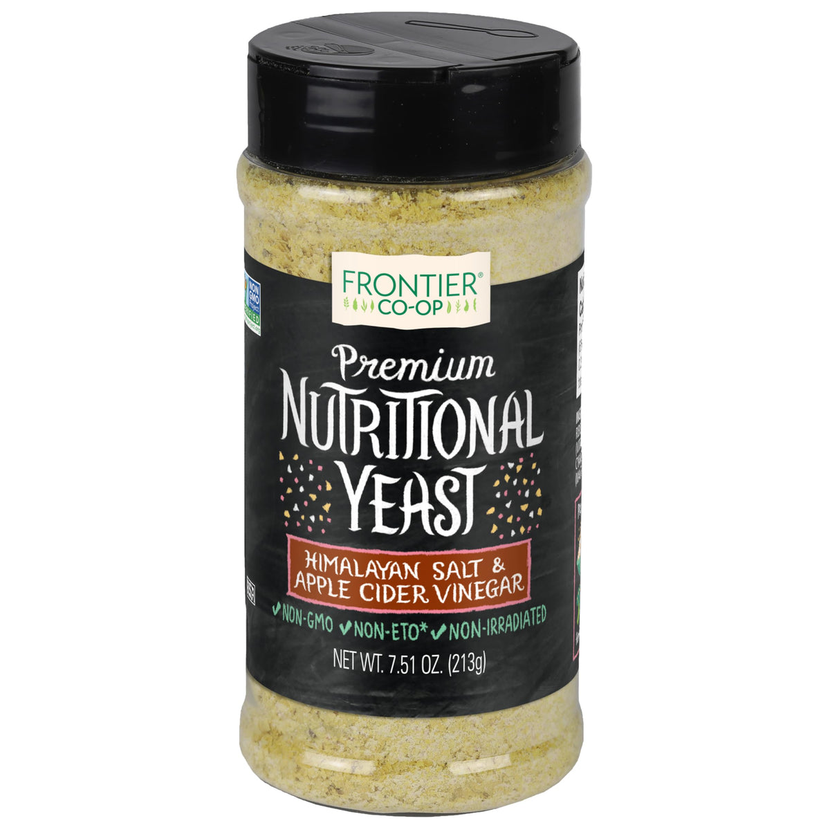 Frontier Co-op Nutritional Yeast Salt & Vinegar Seasoning, 7.51 Ounce