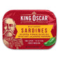 King Oscar Wild Caught Sardines in Extra Virgin Olive Oil  Hot Jalapeno Peppers  3.75 Ounce (Pack of 12)