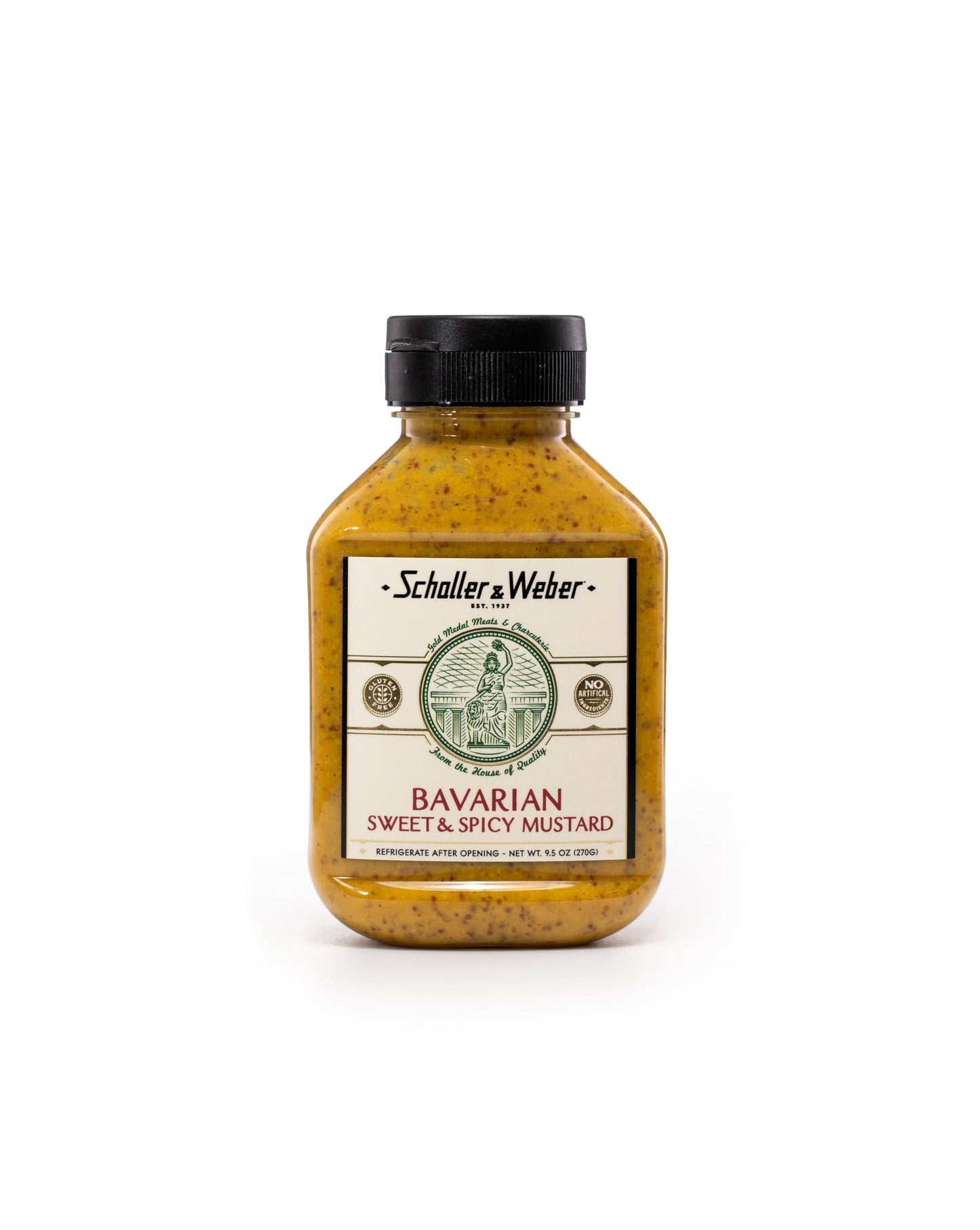 Schaller & Weber Bavarian Mustard, Classic Bavarian-Style, All Natural Mustard, 9.5 Ounce (Pack of 1)