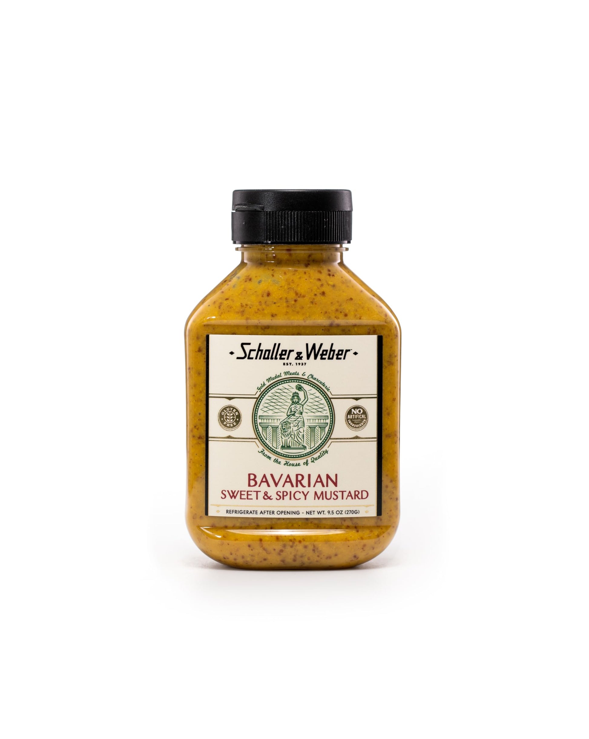Schaller & Weber Bavarian Mustard, Classic Bavarian-Style, All Natural Mustard, 9.5 Ounce (Pack of 1)