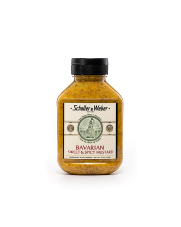 Schaller & Weber Bavarian Mustard, Classic Bavarian-Style, All Natural Mustard, 9.5 Ounce (Pack of 1)