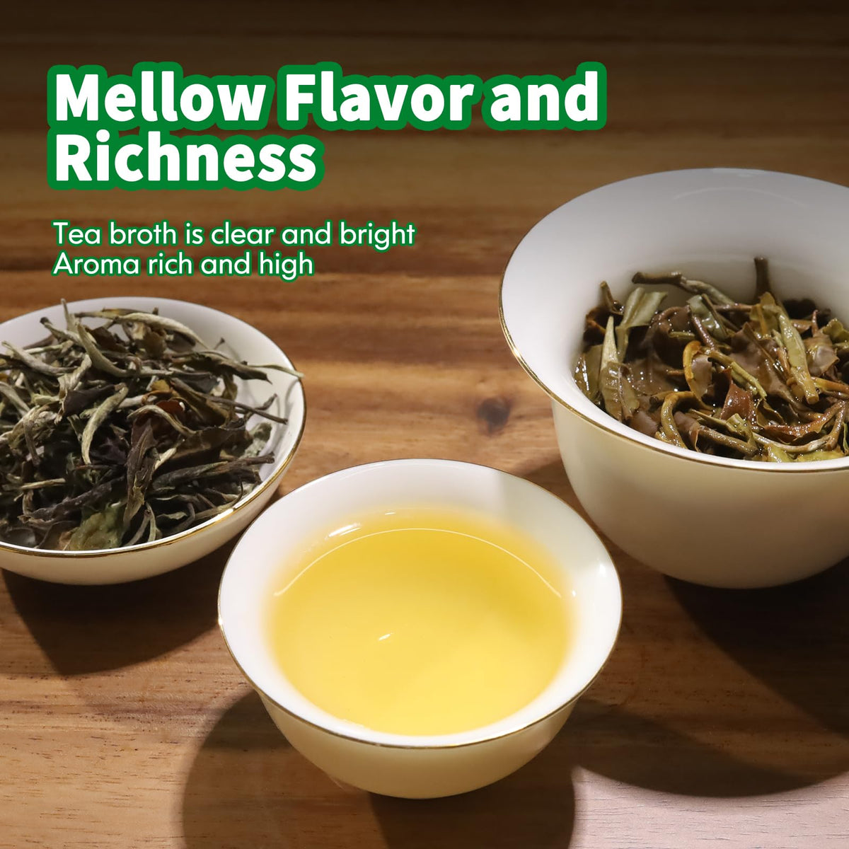 Khs Premium Organic White Tea, 3.53 Oz Usda Certified Grade A White Tea, Aged White Leaves With Fresh And Sweet Flavor, White Te