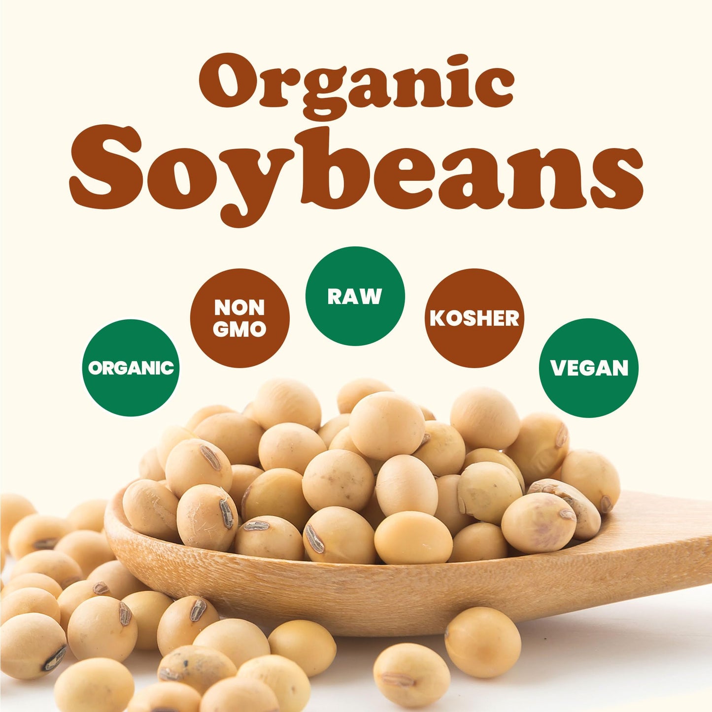 Food to Live Organic Soybeans, 1,5 Pounds - Dry Soy Beans, Pure and Natural, Nutritious Snack, High-Protein, Perfect for Soy Mil