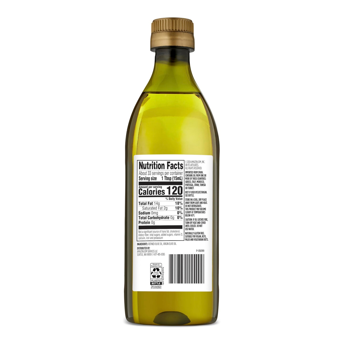 large online retailer Grocery Olive Oil Medium Flavor 16.9 Fl Oz (Pack of 1)