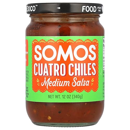 Somos Cuatro Chiles Salsa, Medium, 12 Oz (340 G)