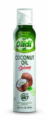 Olidi Coconut Oil 5 oz, 100% Pure Cooking Oil Spray, (Pack of 4) perfect for healthy Keto snacks, baking, grilling, seasoning, o