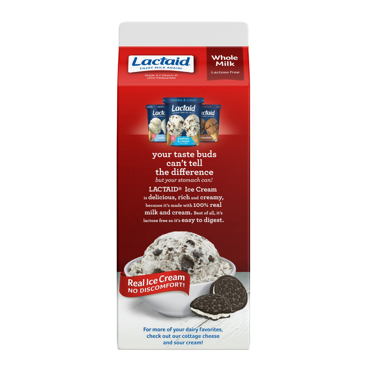 Lactaid Whole Milk, 64 fl oz