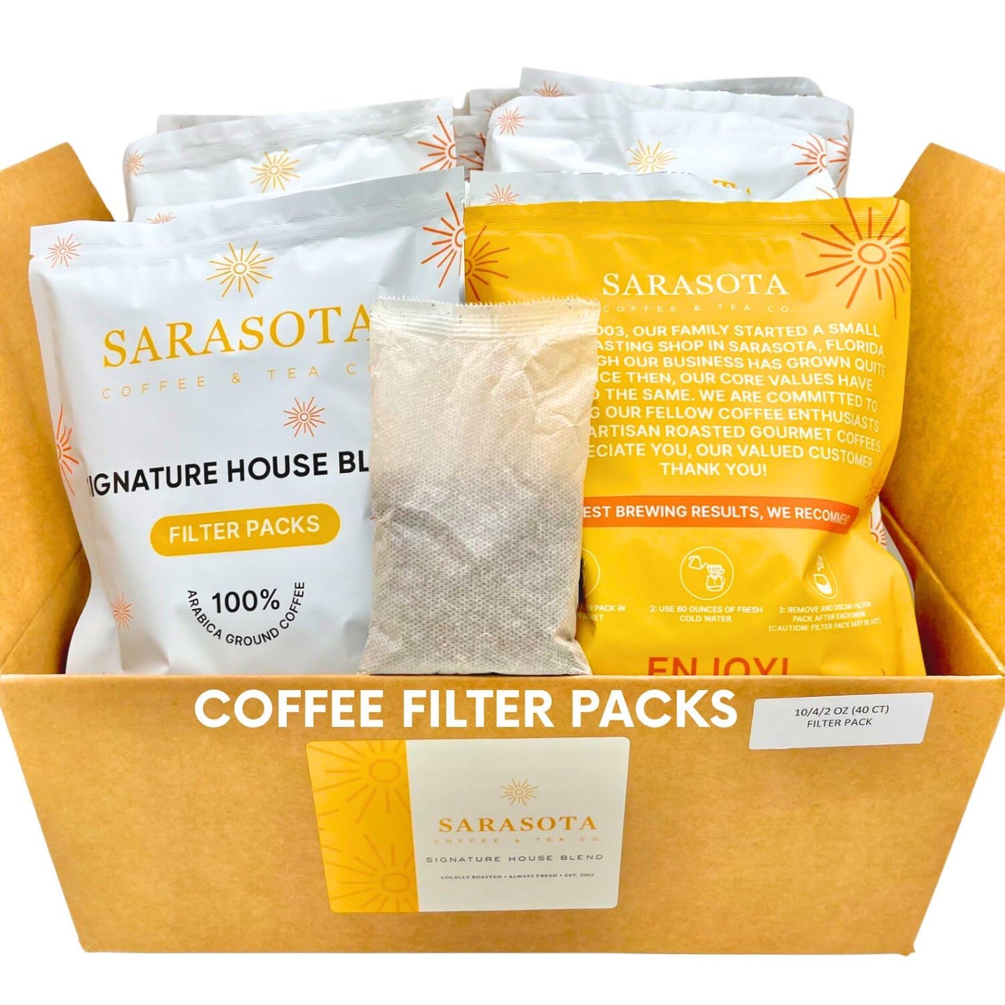 Coffee Filter Packs  Coffee in Filter Packs  Coffee Filter Packs 10-12 cup  Breakfast Blend Signature House Coffee Filter Packs  Medium Roast  Filter Pack Coffee  (2 Ounce  Pack of 40)