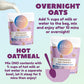 Ono Overnight Oats - Cereal Milk Protein Oatmeal (6 Pack)- 20G Whey Protein Powder, High Fiber, Low Sugar, Organic Gluten-Free O