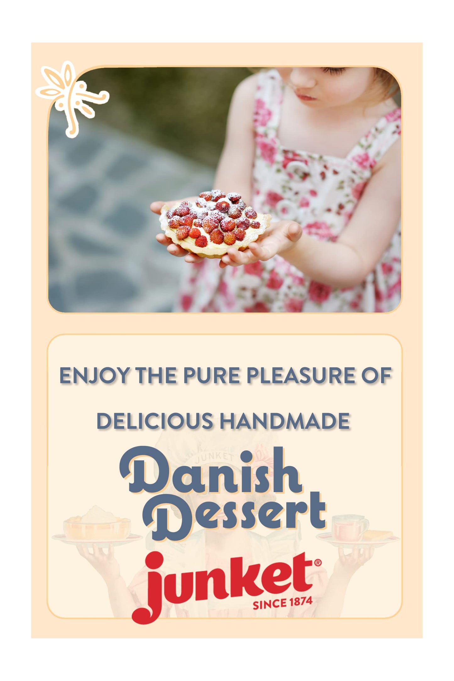 Junket Danish Dessert Strawberry Mix - For Strawberry Pie Filling, Cheesecake Topping, Sauces, Puddings, And Glazes. Easy! Add W