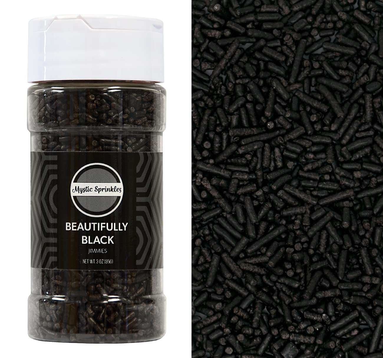 Mystic Sprinkles Solid Color Jimmy Sprinkles (Beautifully Black)