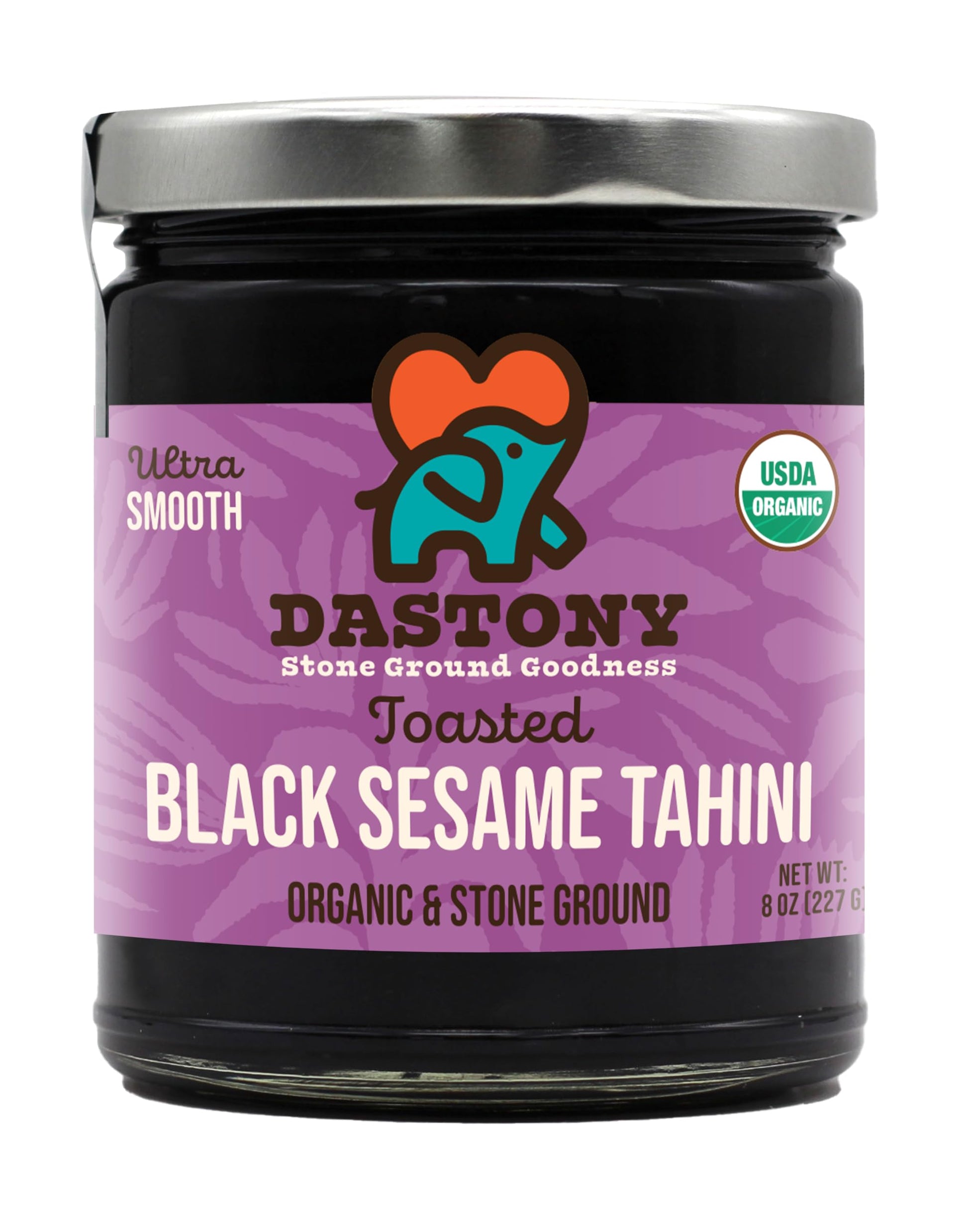 Dastony Organic Raw Black Sesame Butter  8 Oz | Only One Ingredient | Vegan  Paleo And Keto Friendly  Non Gmo  Gluten-Free - Pack Of 1