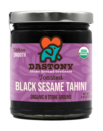 Dastony Organic Raw Black Sesame Butter  8 Oz | Only One Ingredient | Vegan  Paleo And Keto Friendly  Non Gmo  Gluten-Free - Pack Of 1