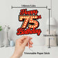 Happy 75Th Birthday Cake Topper Fluorescent Flashing Night Out Hen Movie Nightclub Theme Decor Supplies Woman Man Happy Birthday