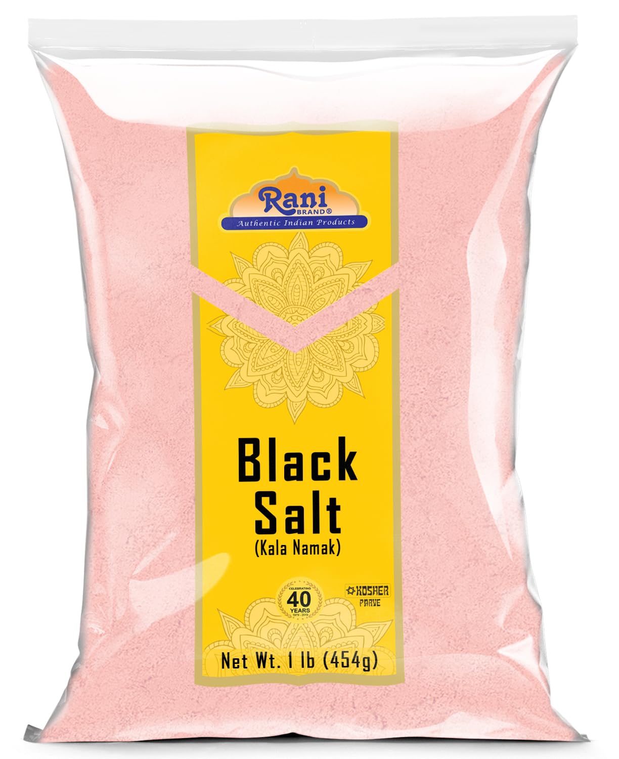 Rani Black Salt Powder (Kala Namak) Mineral 16Oz (1Lb) 454G ~ Unrefined, Pure And Natural | Vegan | Gluten Friendly | Non-Gmo | Indian Origin | Perfect For Tofu Scramble