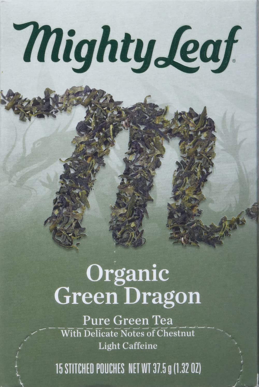 Mighty Leaf Tea Organic Green Dragon Hand-Stitched Tea Bags  15 Ct