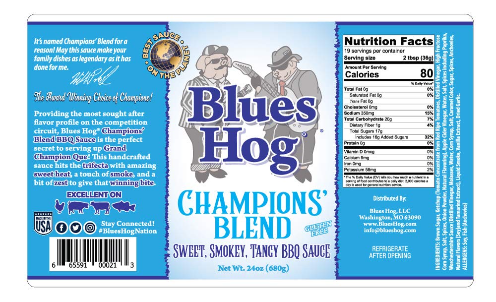 BBQ SAUCE BH CHAMP 24OZ (Pack of 1)