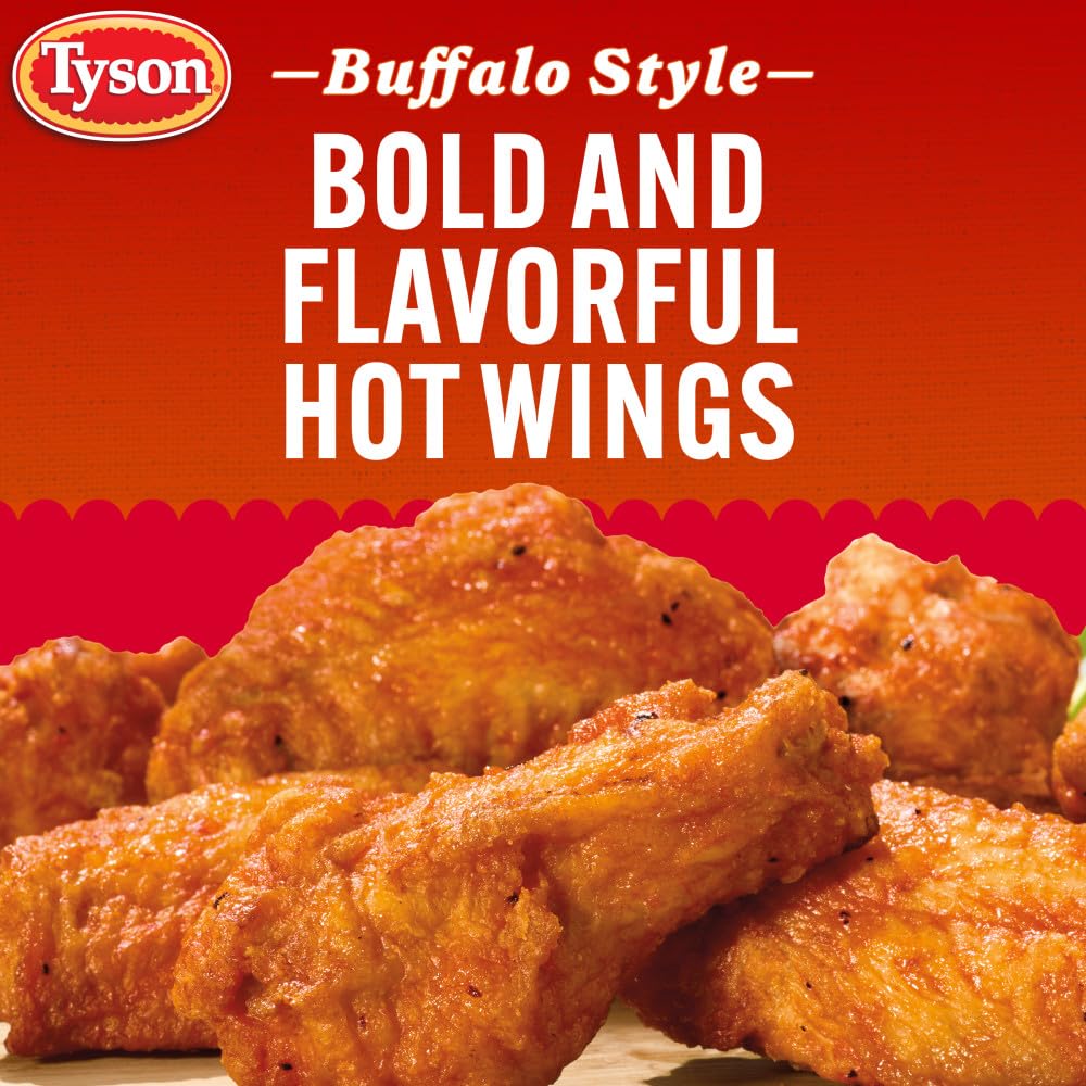 Tyson Anytizers Buffalo Style Bone-In Chicken Wings, 22 oz. (Frozen)