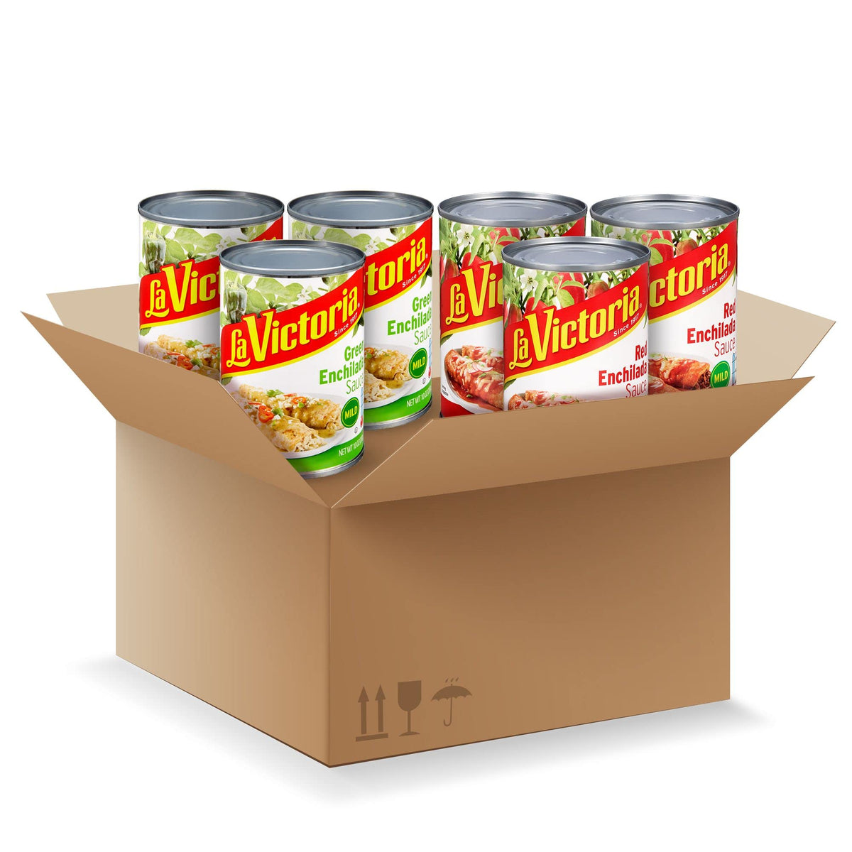 La Victoria Enchilada Sauce Variety Pack, Green & Red, 10 oz Can (6 Pack)