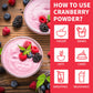 Cranberry Powder, 6.34Oz/180G Freeze Dried Cranberries Powder, Fruit Powder, No Sugar, No Additives, For Baking, Smoothies, Juic