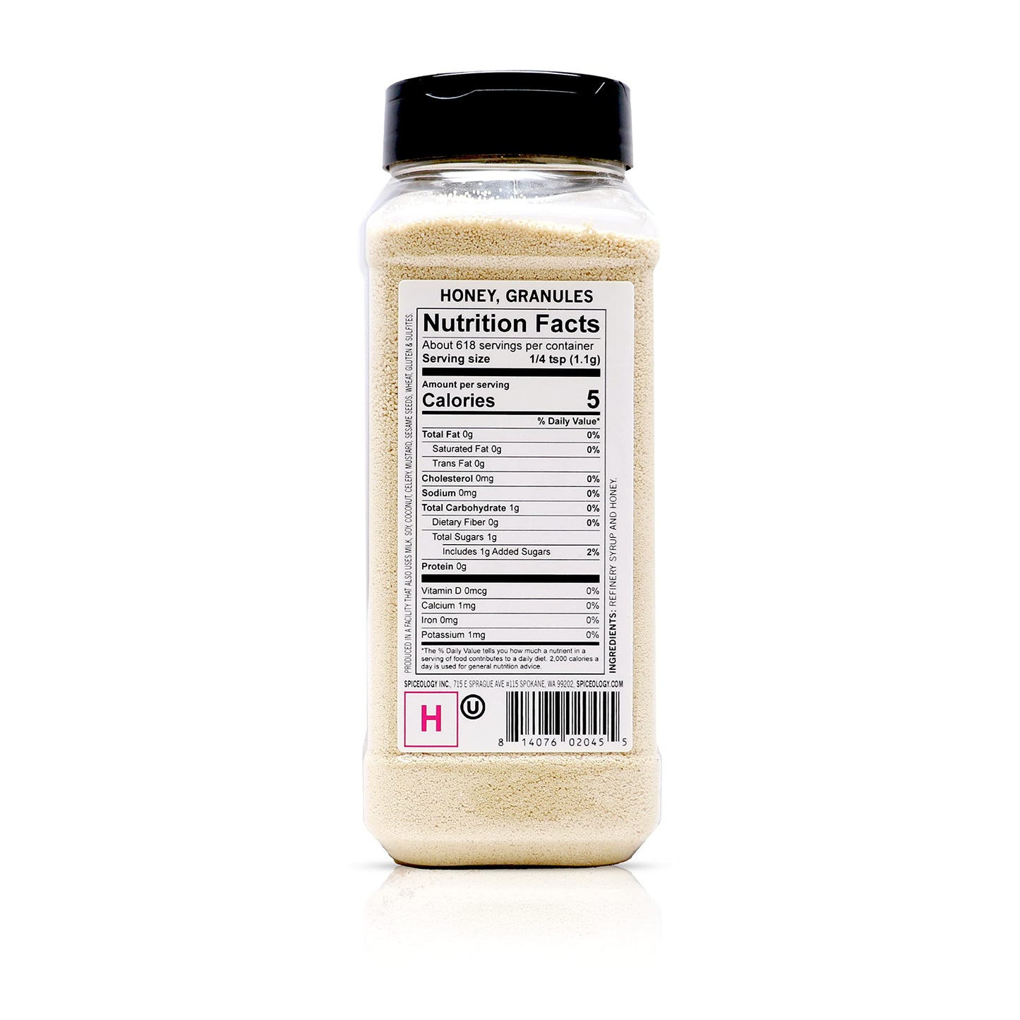 Spiceology - Honey Granules - Great for Baking- Granulated Honey - Honey Powder - Spices and Seasonings -24 oz