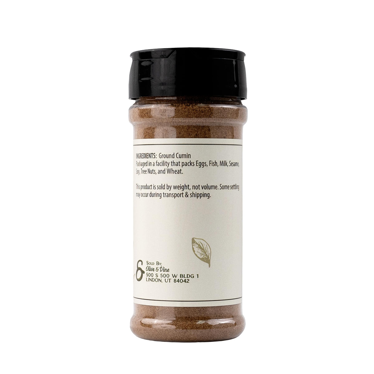 Olive & Vine Ground Cumin, Warm & Earthy Flavor Spice, 4.48 Ounce