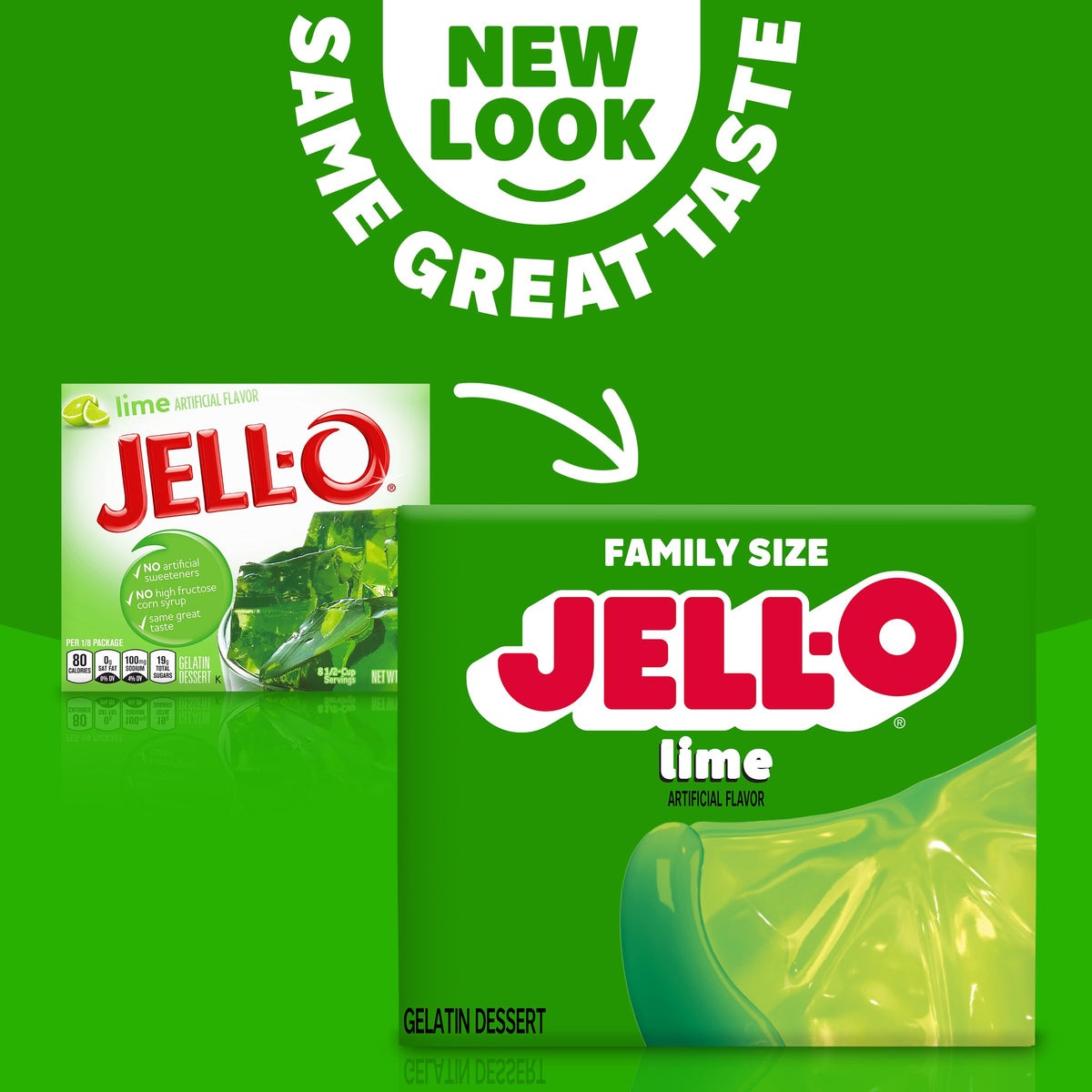 Jell-O Lime Gelatin Dessert Mix (6 Oz Box)