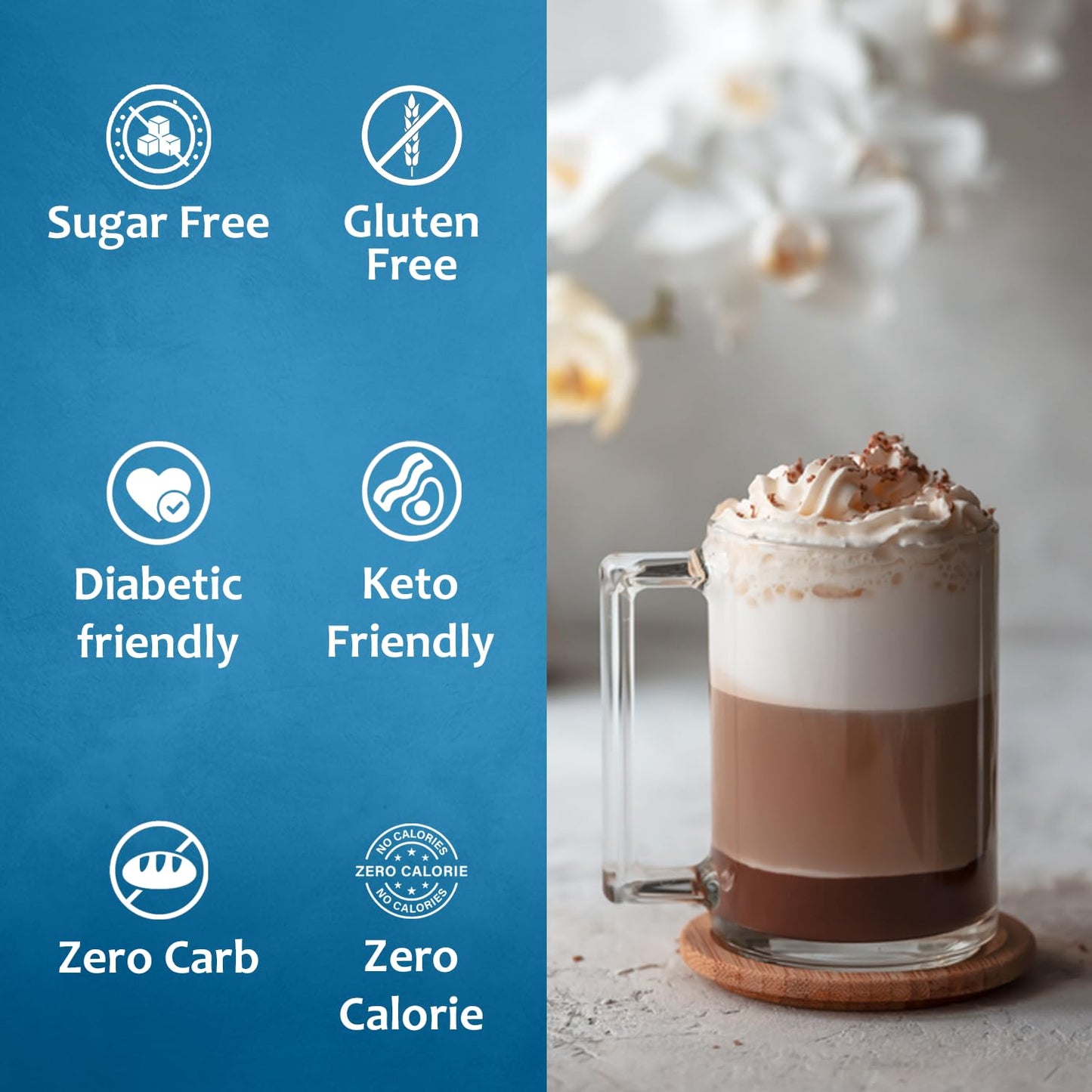 Syruvia Sugar Free Vanilla Syrup With Syrup Pump Dispenser - Vanilla Coffee Syrup Flavor, 25.4 Fl Oz, Kosher, Gluten Free, Perfe
