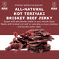 Bulk Brisket Jerky Hot Teriyaki 1 Pound - All Natural Gluten Free