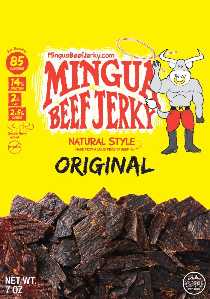 Mild Mingua Beef Jerky - Four (4) Bags 7 Oz Each