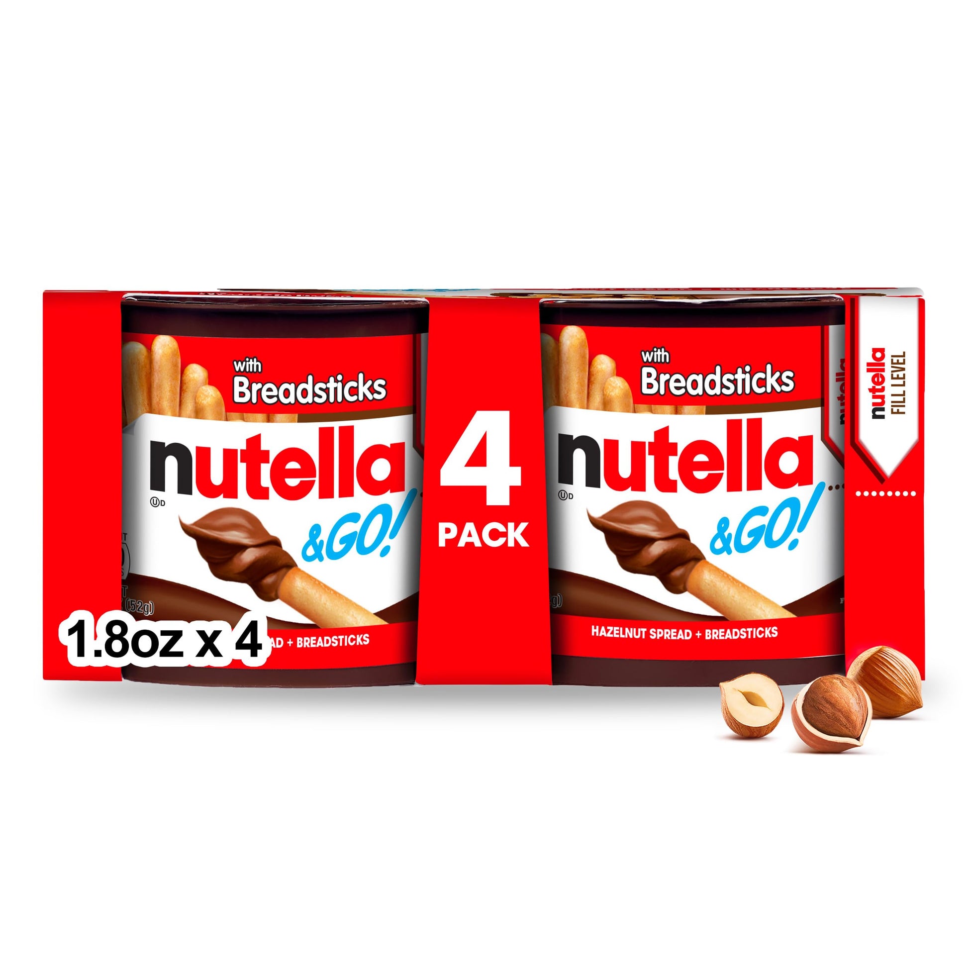 Nutella & Go Hazelnut Spread and Breadsticks, 7.3 oz