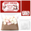 AmazingSpark 100 Set Christmas Cocoa Hot Chocolate Toppers with Clear Party Favor Treat Bags Christmas Clear Bag Toppers for Hot