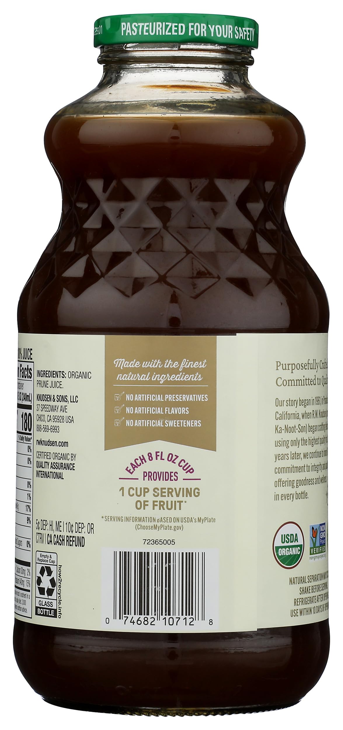 RW KNUDSEN Organic Prune Juice  32 FZ