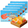 KWOLYKIM 180gX5 Boxes Uncooked Colorful Prawn Flavor Crackers, Multi-color Crispy Shrimp Flavor Chip Asian Traditional Food and 